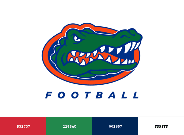 Florida Gators brand color palette