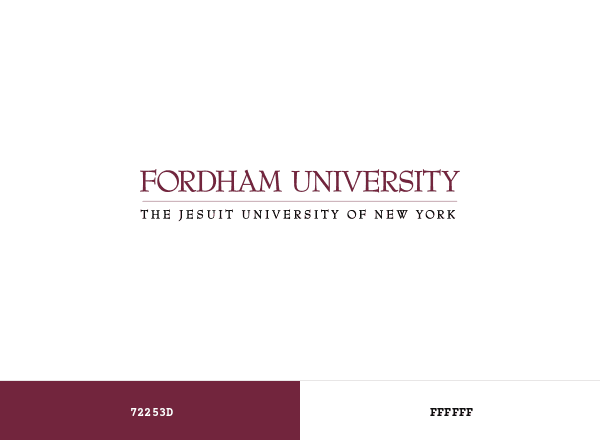 Fordham University brand color palette