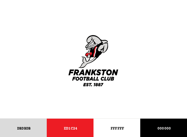 Frankston Football Club brand color palette