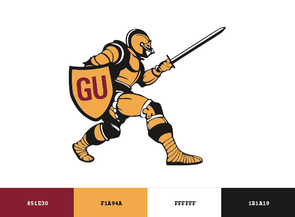 Gannon Golden Knights brand color palette