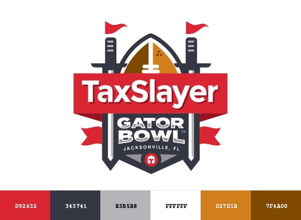 Gator Bowl brand color palette