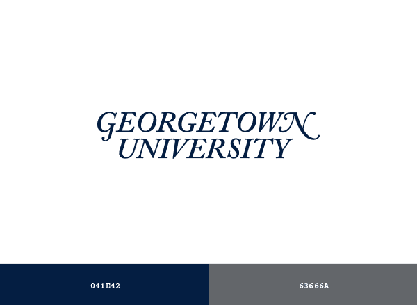 Georgetown University brand color palette