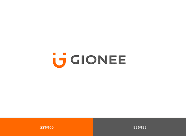 Gionee brand color palette