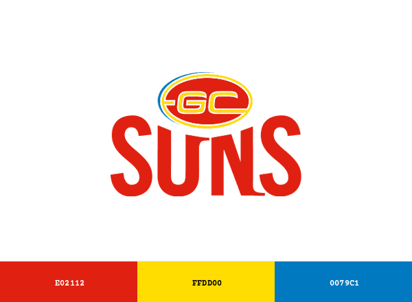 Gold Coast Suns brand color palette