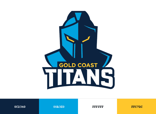 Gold Coast Titans brand color palette