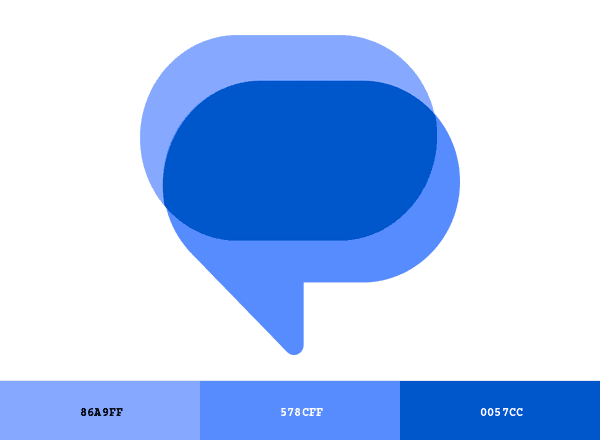 Google Business Messaging brand color palette