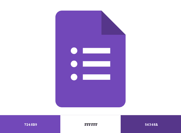 Google Forms brand color palette