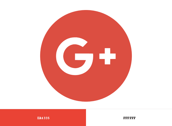 Google Plus brand color palette