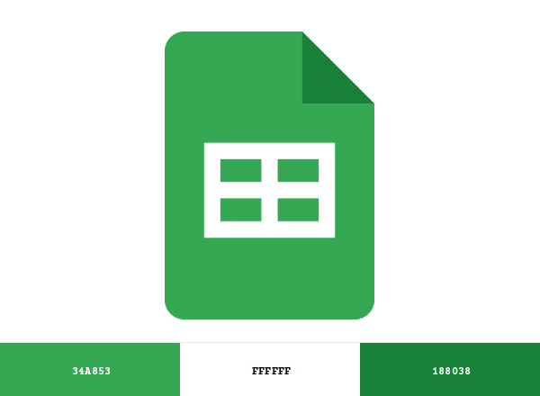 Google Sheets brand color palette
