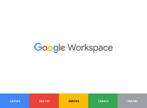 Google Workspace brand color palette
