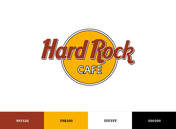 Hard Rock Cafe brand color palette
