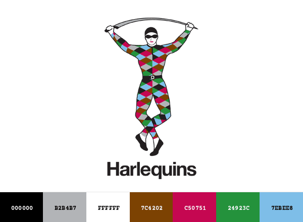 Harlequin F.C. brand color palette