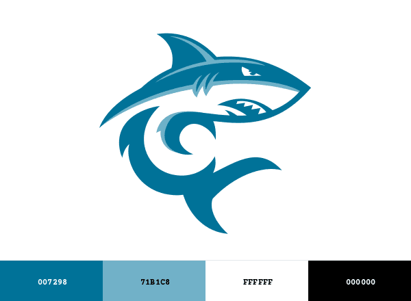 Hawaii Pacific Sharks brand color palette
