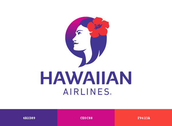 Hawaiian Airlines brand color palette