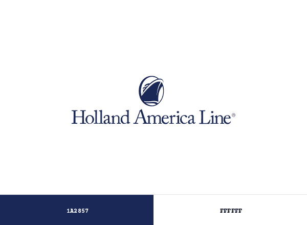 Holland America Line brand color palette