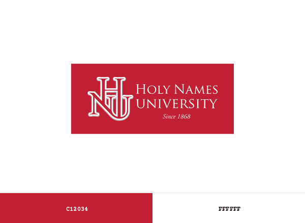 Holy Names University brand color palette