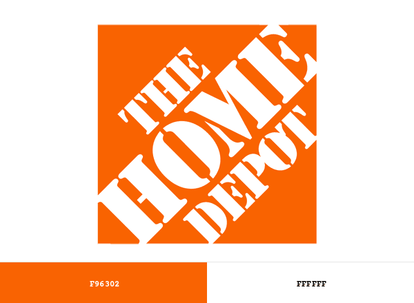 Home Depot brand color palette