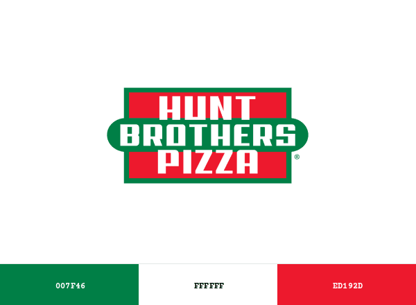 Hunt Brothers Pizza brand color palette