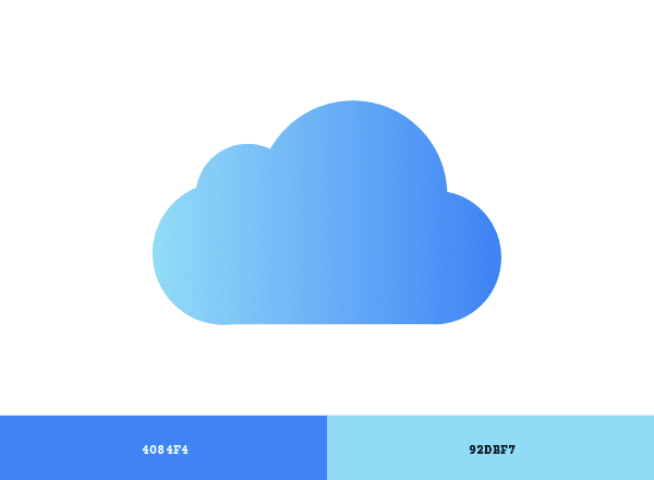 iCloud brand color palette