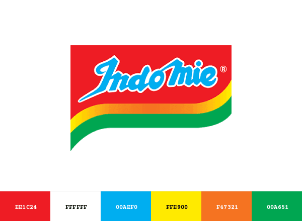 Indomie brand color palette