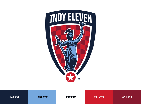 Indy Eleven brand color palette
