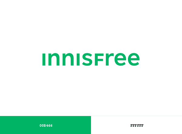 Innisfree brand color palette