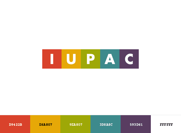 International Union of Pure and Applied Chemistry (IUPAC) brand color palette