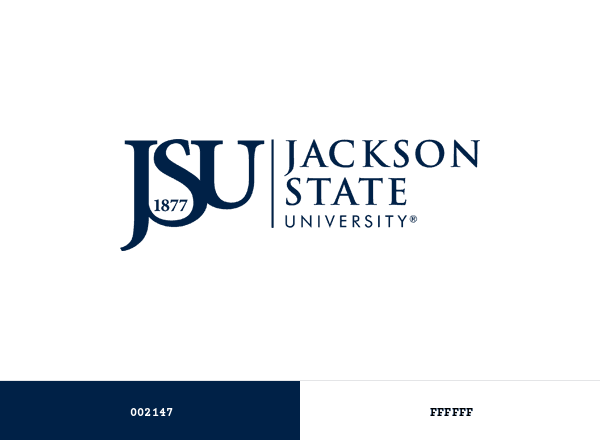 Jackson State University brand color palette