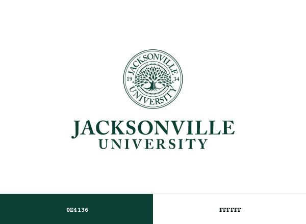 Jacksonville University brand color palette
