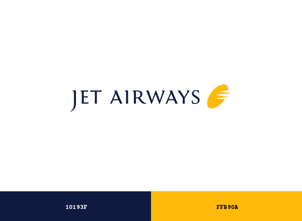 Jet Airways brand color palette