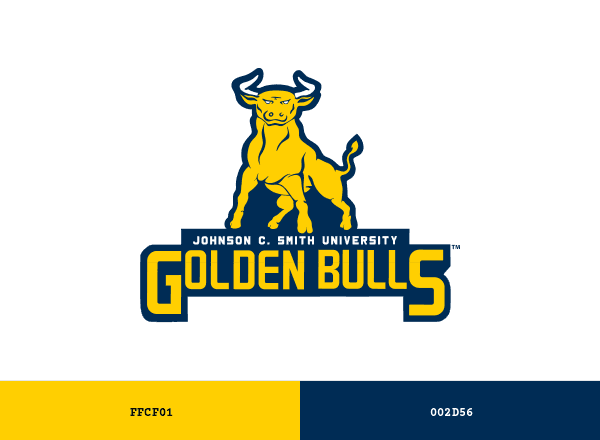 Johnson C. Smith Golden Bulls brand color palette