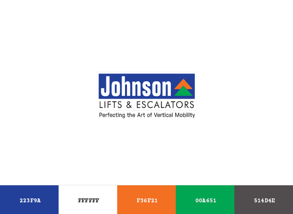 Johnson Lifts brand color palette