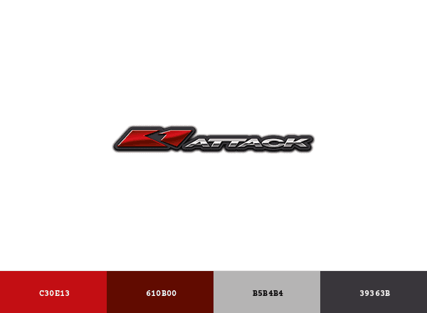 K-1 Attack brand color palette