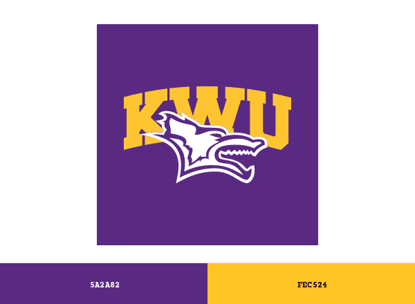 Kansas Wesleyan Coyotes brand color palette