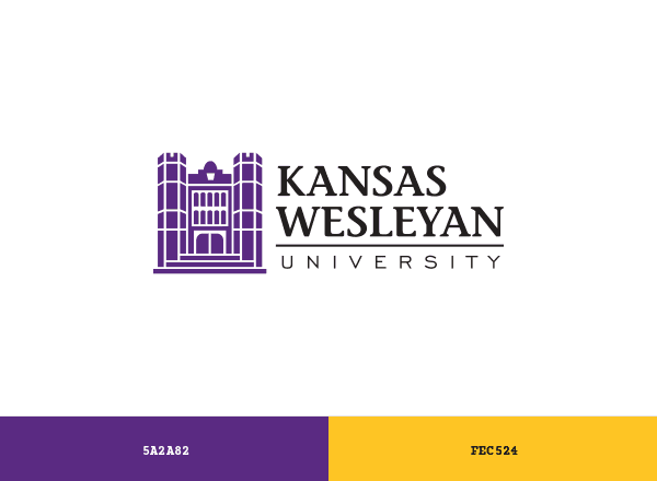 Kansas Wesleyan University brand color palette