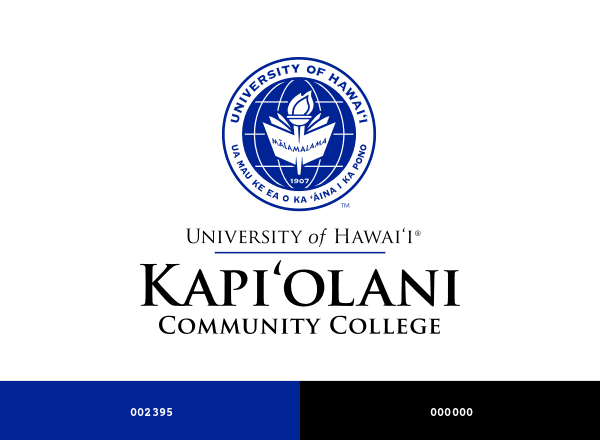 Kapi‘olani Community College brand color palette