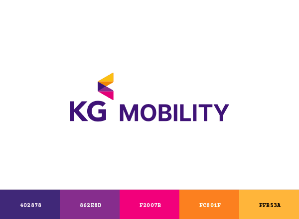 KG Mobility brand color palette