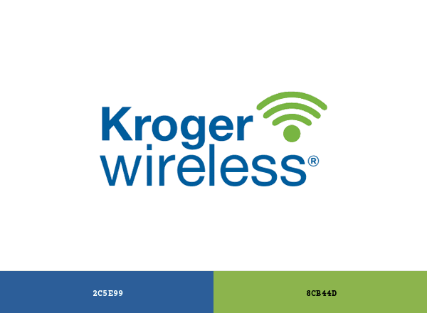 Kroger Wireless brand color palette
