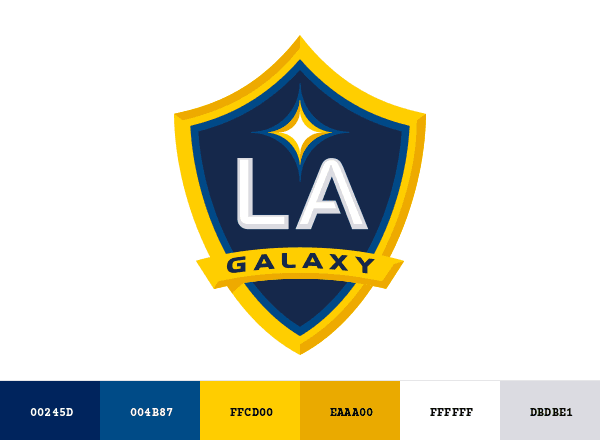 LA Galaxy brand color palette