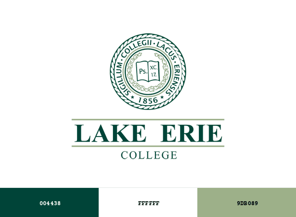 Lake Erie College brand color palette