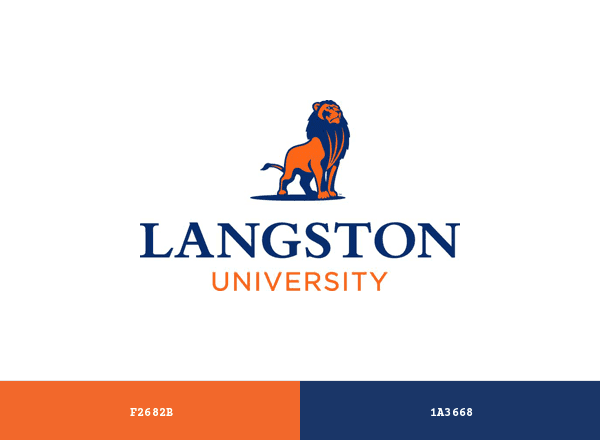 Langston Lions brand color palette