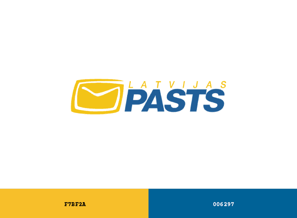 Latvijas Pasts brand color palette