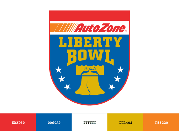 Liberty Bowl brand color palette