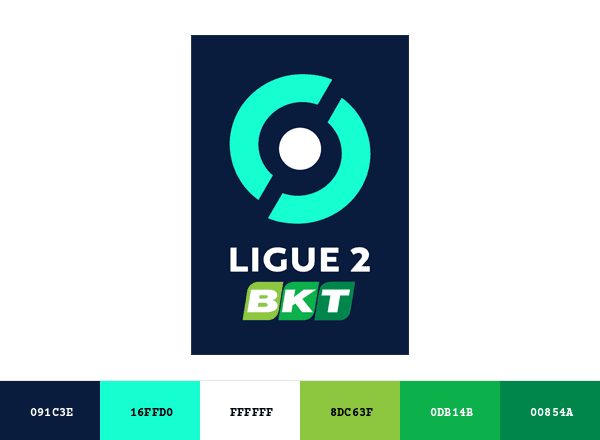 Ligue 2 brand color palette