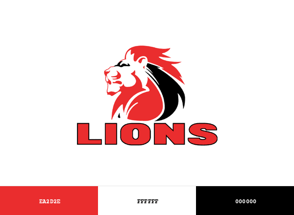 Lions brand color palette