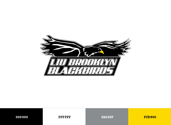 LIU Brooklyn Blackbirds brand color palette