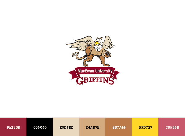 MacEwan Griffins brand color palette
