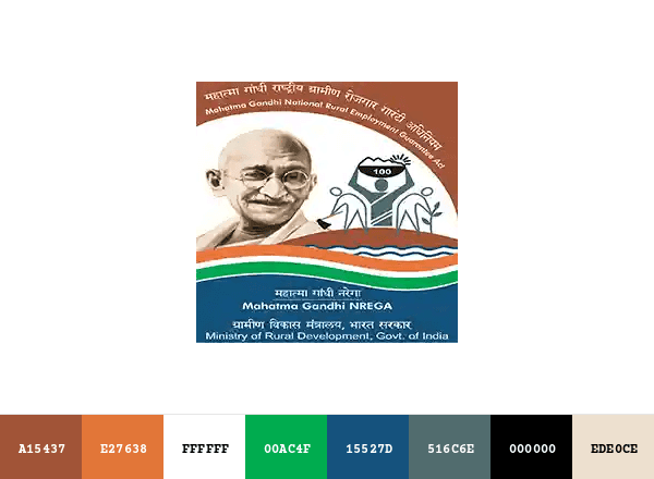Mahatma Gandhi NREGA brand color palette