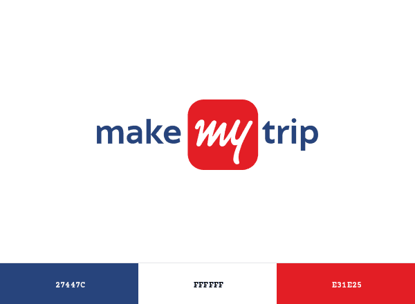MakeMyTrip brand color palette
