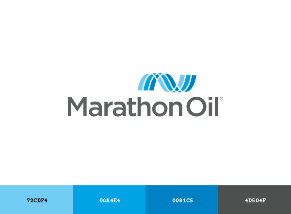 Marathon Oil brand color palette